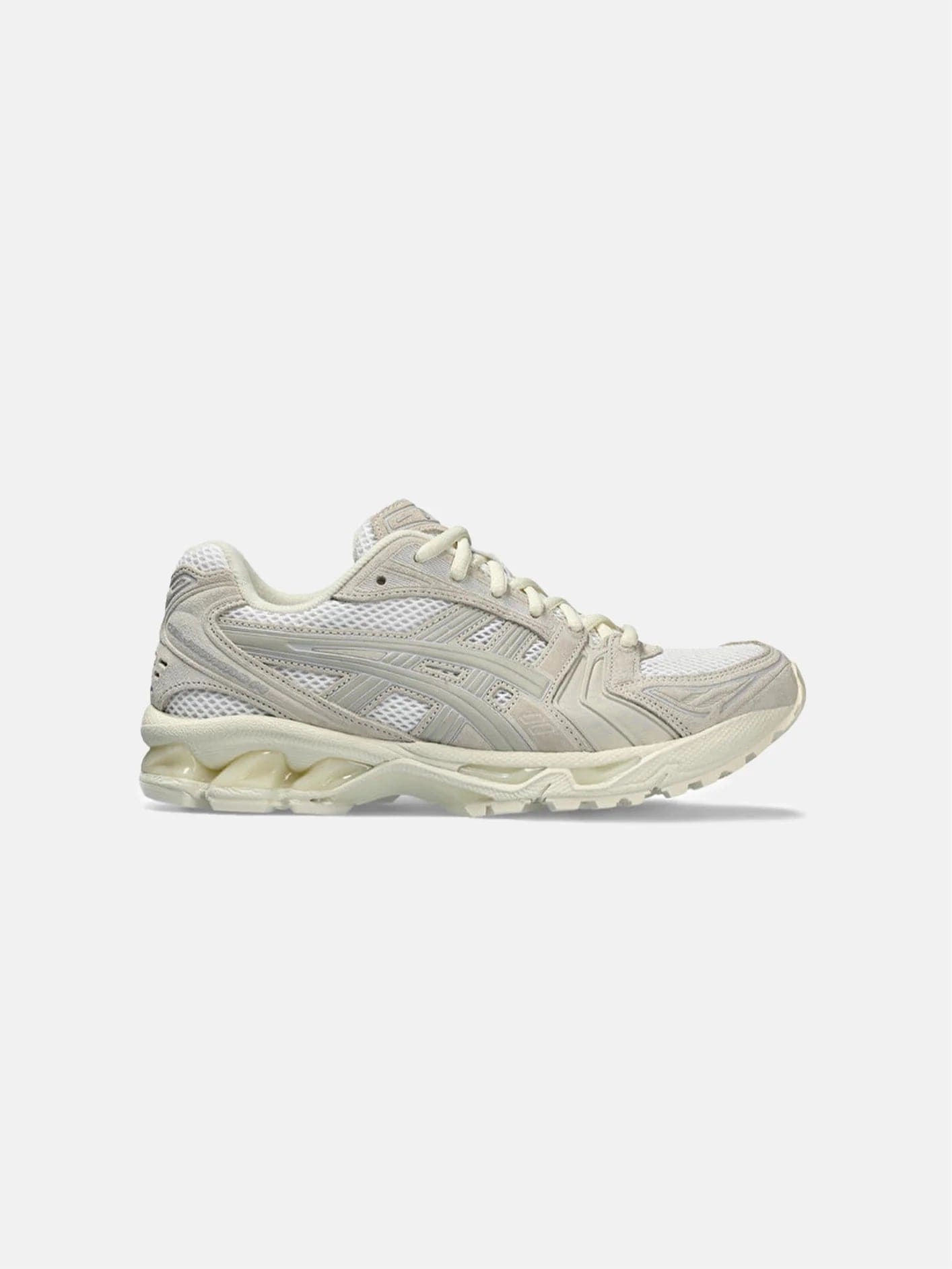 Gel-Kayano 14 "White Smoke Grey" Non-Slip Grip Gold Shine