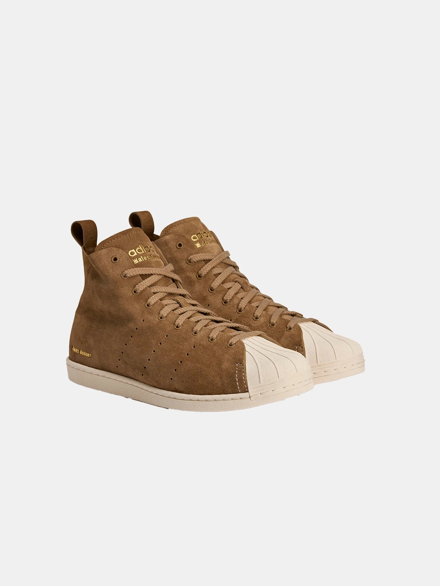 Daily Step Glide Wales Bonner x adidas Superstar Hi "Brown"