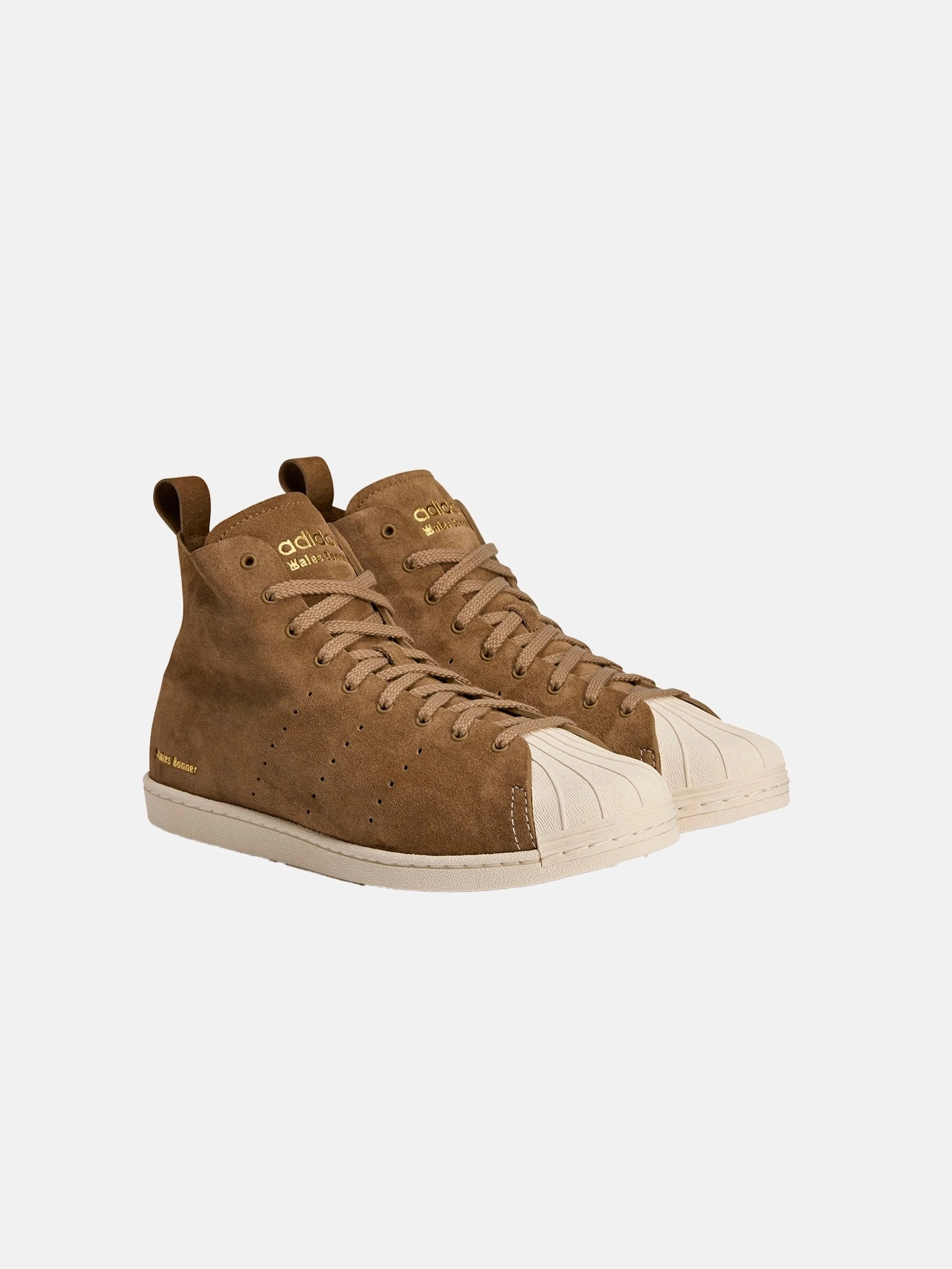 Daily Step Glide Wales Bonner x adidas Superstar Hi "Brown"