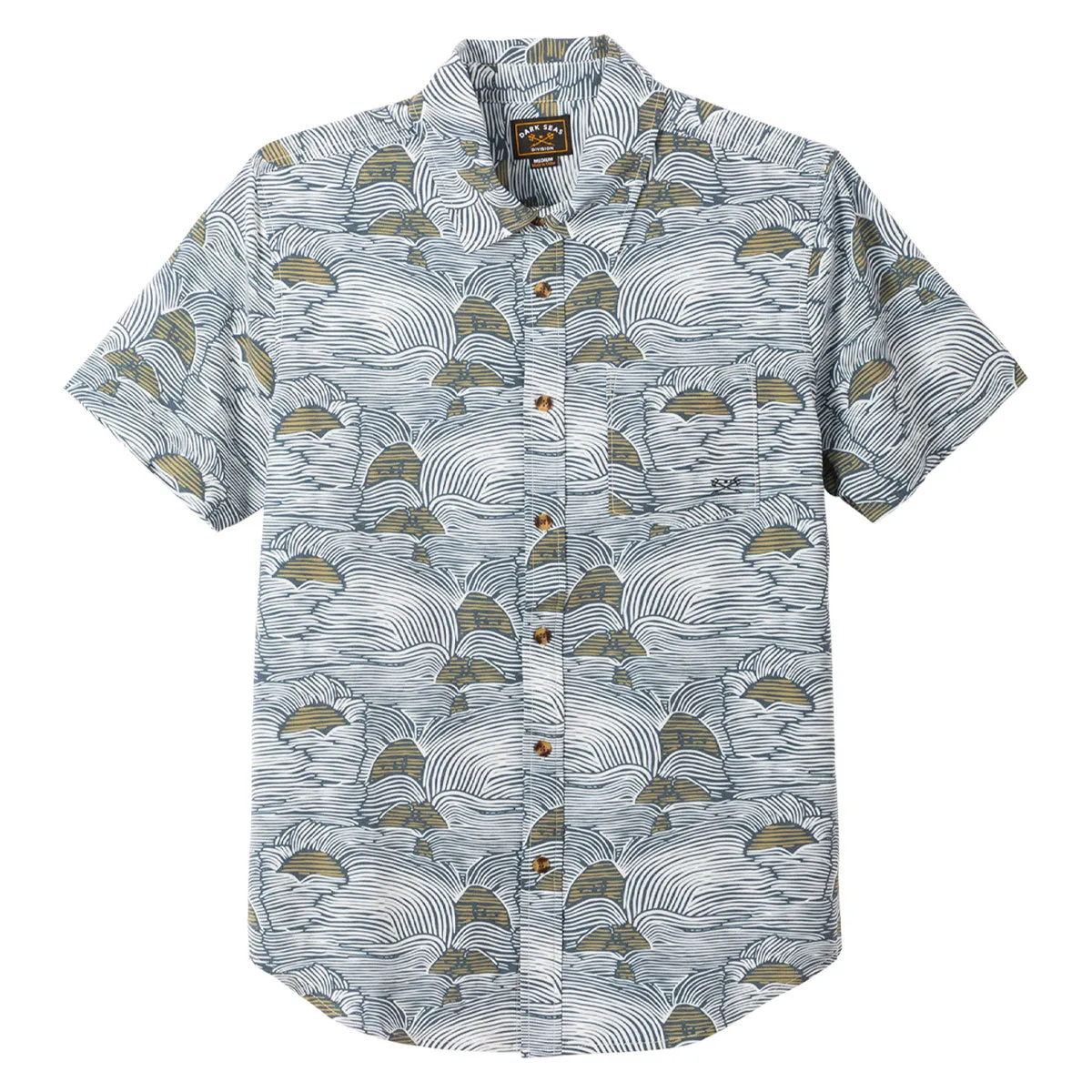 Dark Seas Bobby Shirt - Navy/Gold Fashion Inspiration Gift Wrapping