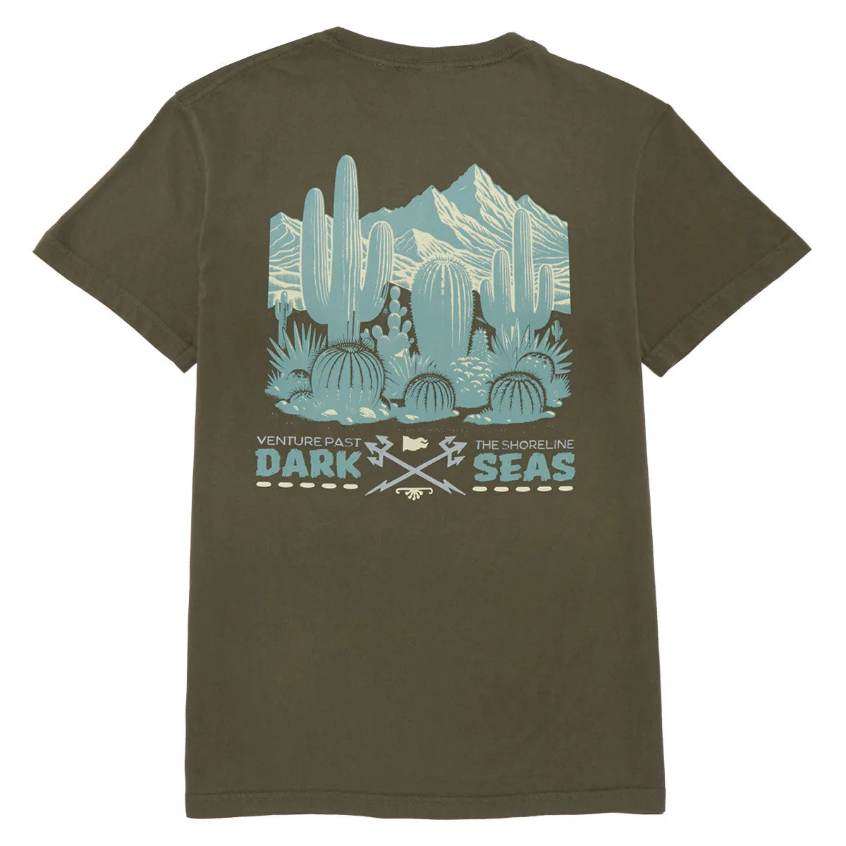 Dark Seas High And Dry T-Shirt - Bronze Green Merchandise Gift Ideas