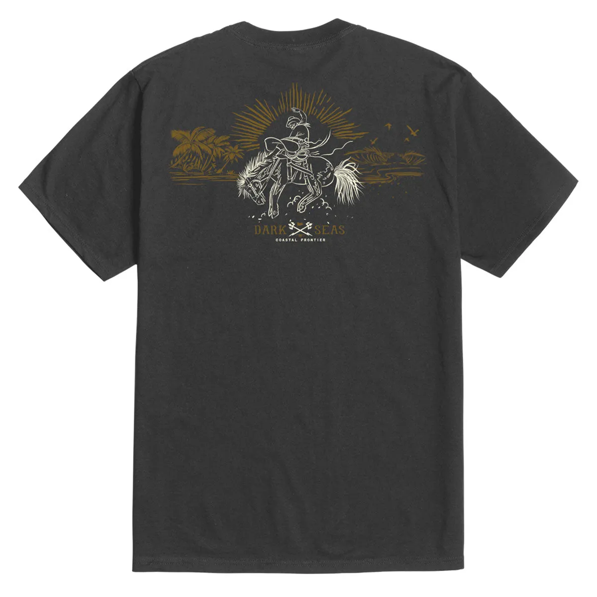 Dark Seas Reinforced T-Shirt - Dusty Black Storage Solutions School Supplies