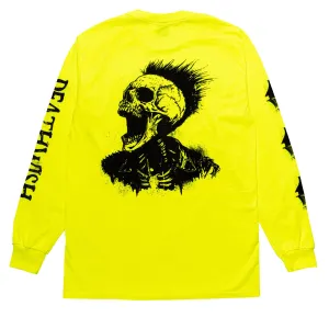 Deathwish Creeping Long Sleeve T-Shirt - Neon Green Fashion Blog Bedding