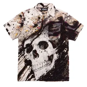 Deathwish Read My Bones Shirt - Multi Workwear Polyester Blend