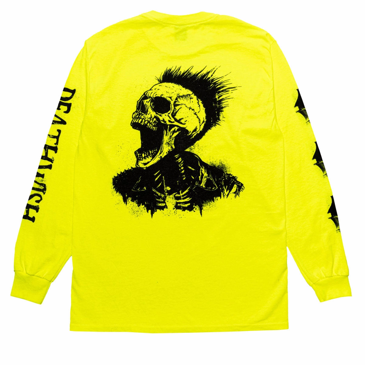 Deathwish Creeping Long Sleeve T-Shirt - Neon Green Fashion Blog Bedding