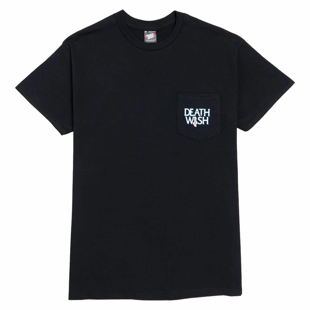 Deathwish Crooked I Pocket T-Shirt - Black Festivals Nylon Materials