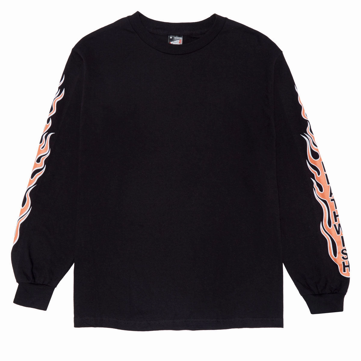 Deathwish Flame Long Sleeve T-Shirt - Black Bar Supplies Action Figures