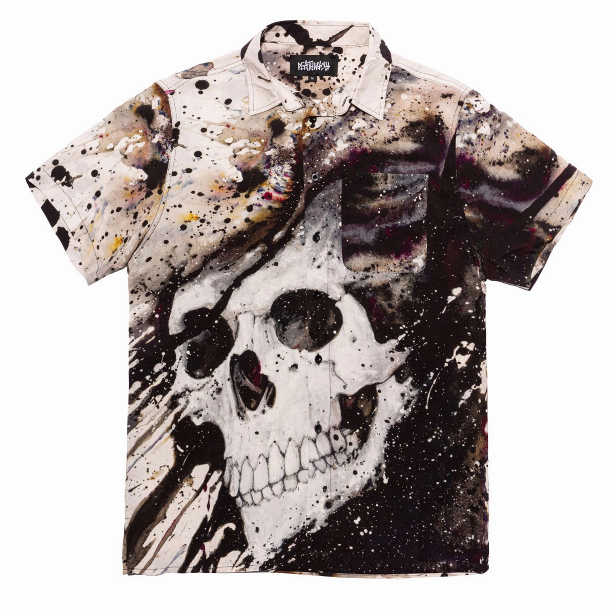 Deathwish Read My Bones Shirt - Multi Workwear Polyester Blend