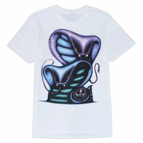 Deathwish Twins T-Shirt - White Printed Apparel Puzzles