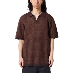 Decals Former AG Open Collar Polo Shirt - Copper Belts