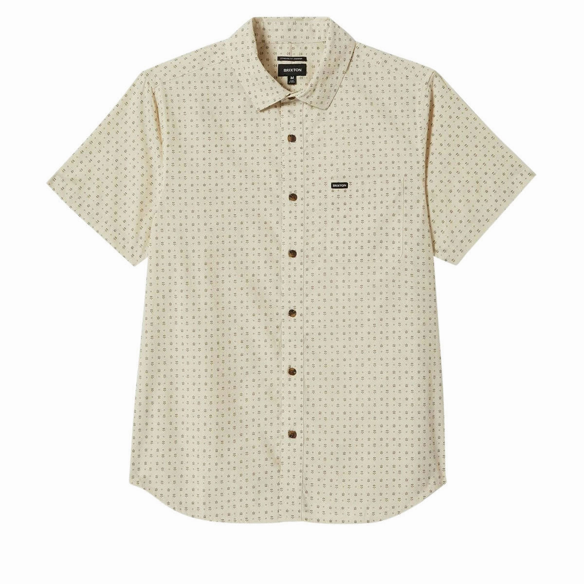 Decals Brixton Charter Print Shirt - Off White/Micro Floral Education