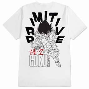 Decorations Primitive x Dragon Ball Z Goku Energy T-Shirt - White Office Equipment