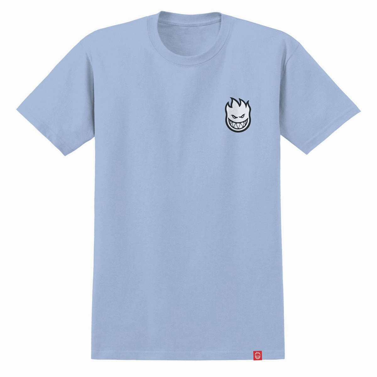 Decorations Spitfire Lil Bighead Fill T-Shirt - Powder Blue/White/Black Print Tape