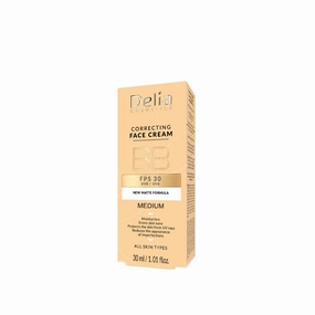 Delia Face Correcting BB Cream Medium  SPF 30 30ml