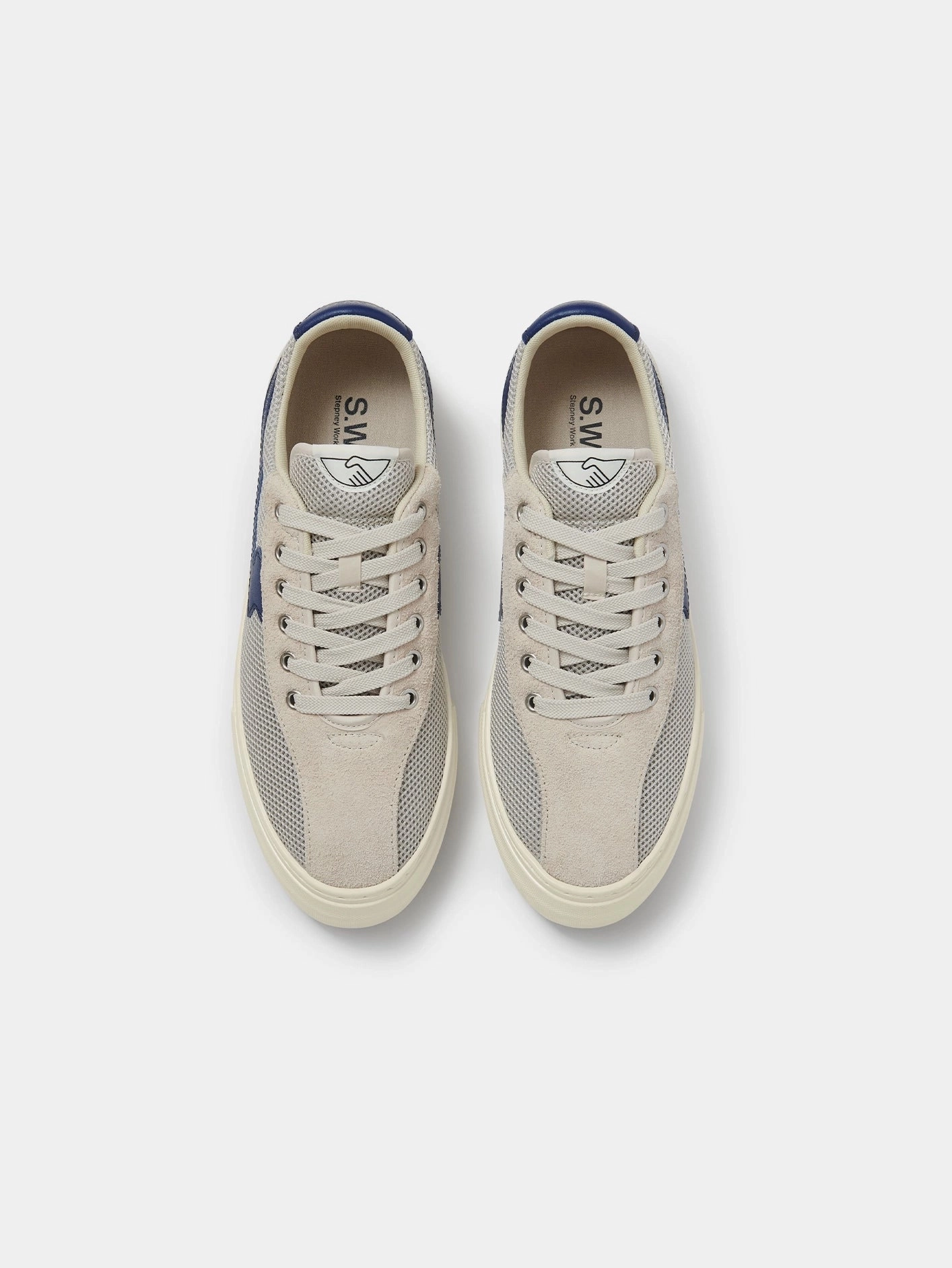 Dellow S-Strike Cup Tennis Mesh - Ecru/Blue Daily Glide-Step