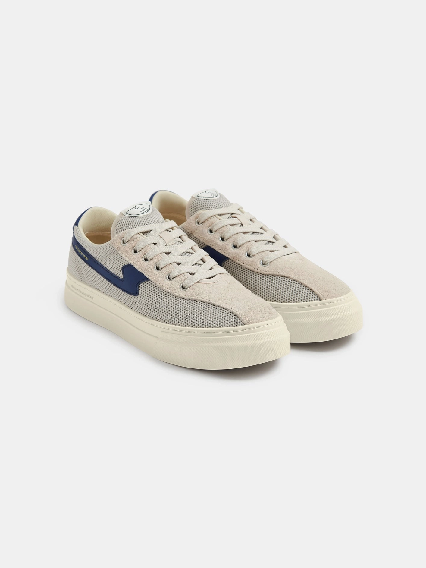 Dellow S-Strike Cup Tennis Mesh - Ecru/Blue Daily Glide-Step