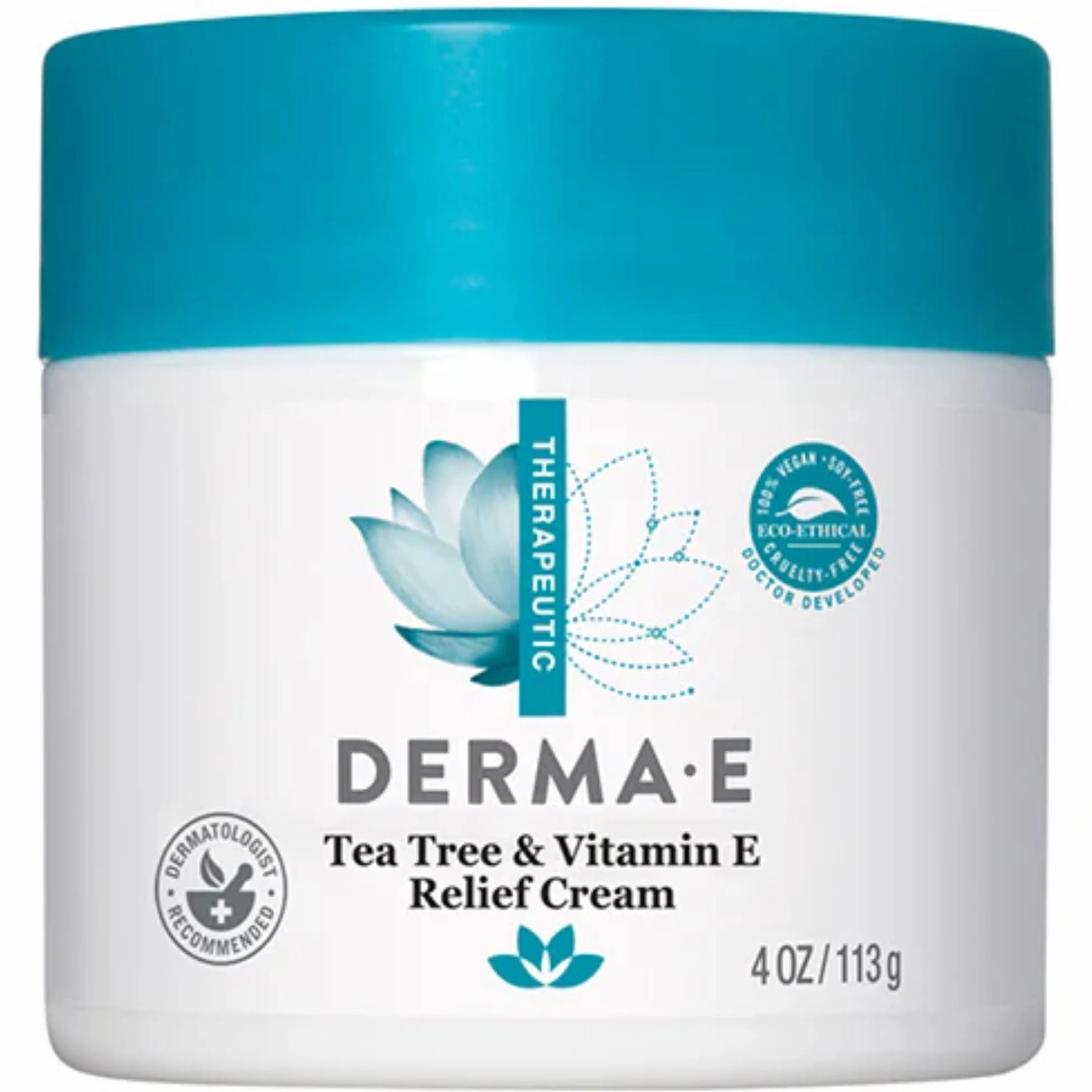 Derma E Tea Tree & Vitamin E Relief Cream 113g