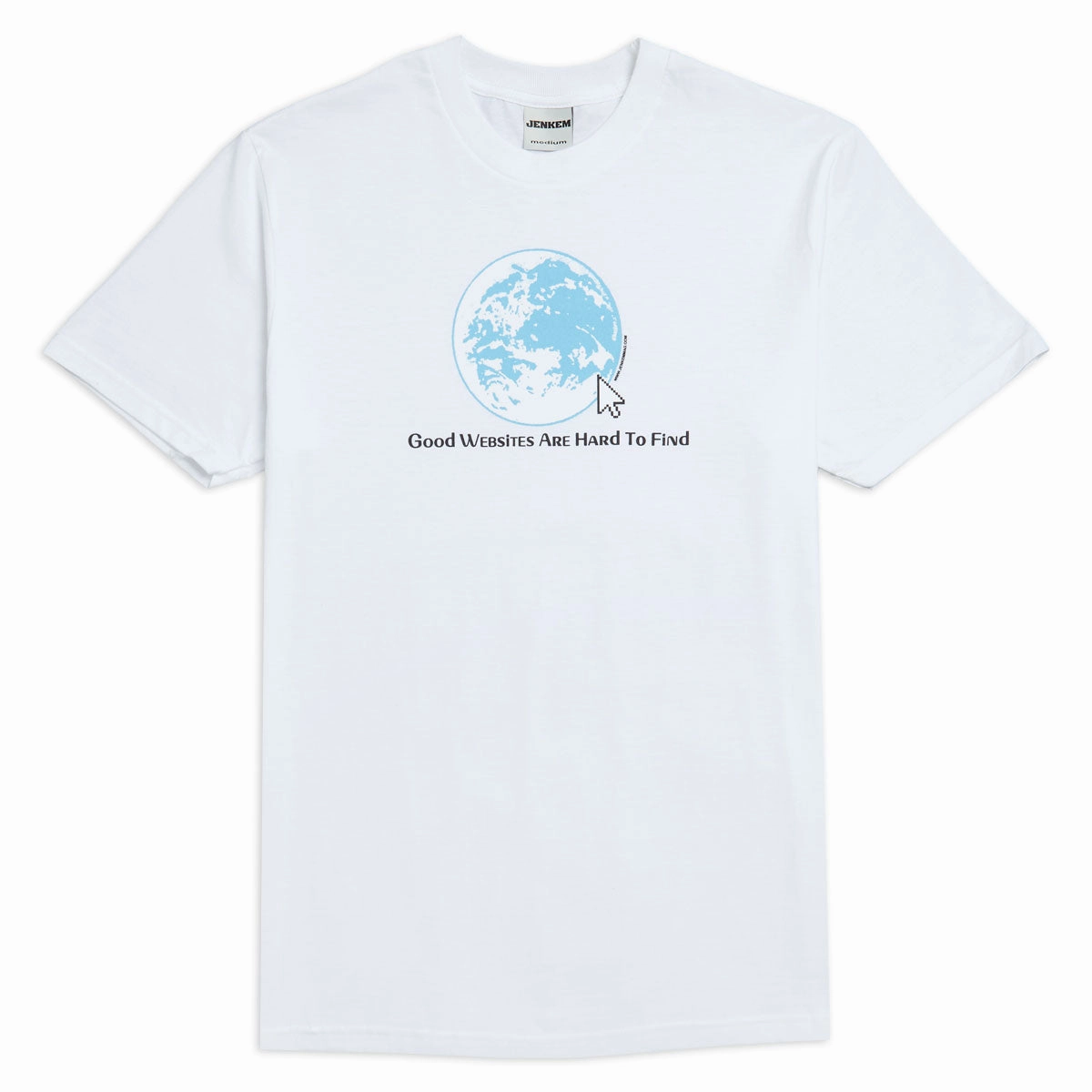 Design Software Jenkem Websites T-Shirt - White Travel