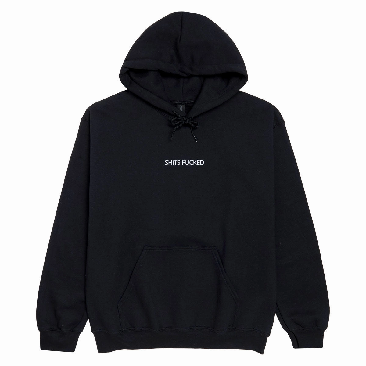 Designer Trash Shits Fucked Hoodie - Black Holiday Collection Silk Fabric
