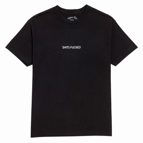 Designer Trash Shits Fucked T-Shirt - Black Toothpaste Men's Grooming