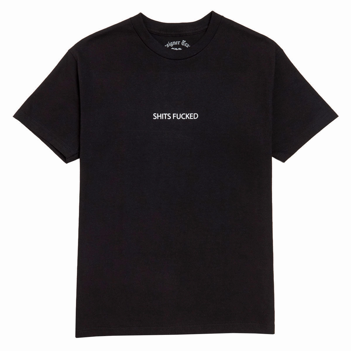Designer Trash Shits Fucked T-Shirt - Black Toothpaste Men's Grooming