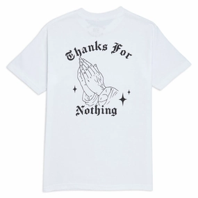 Designer Trash Thanks For Nothing T-Shirt - White Video Game Accessories Sports Cards