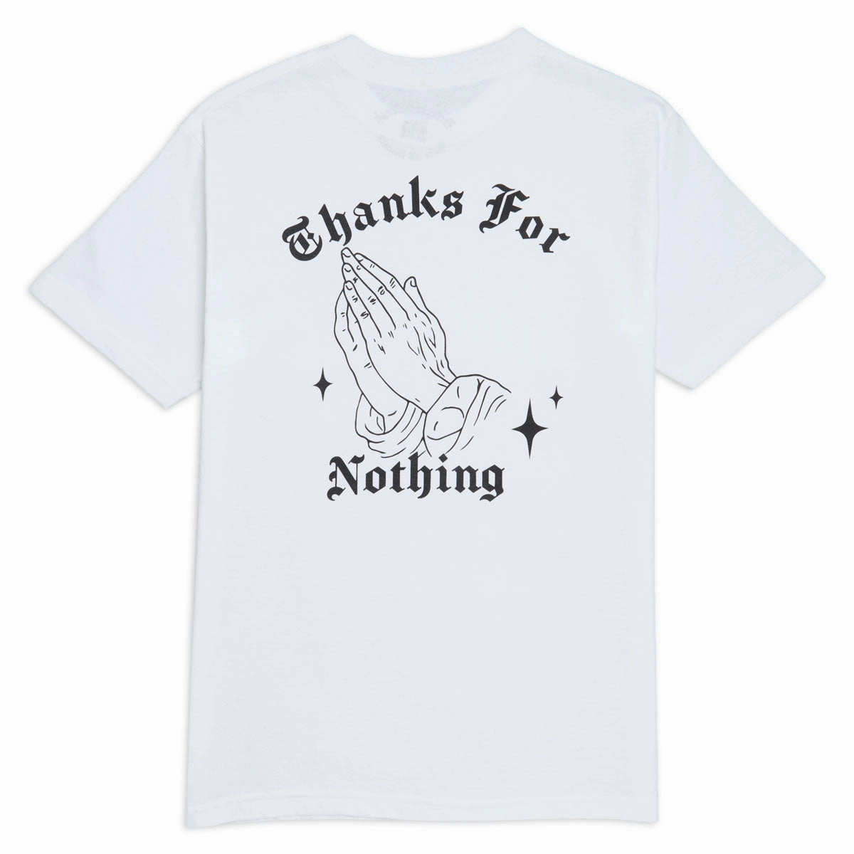 Designer Trash Thanks For Nothing T-Shirt - White Video Game Accessories Sports Cards