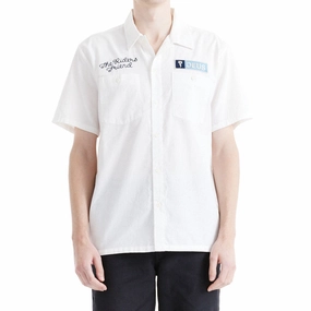 Deus Ex Machina Forecourt Shirt - Vintage White Groceries Exclusive Collection
