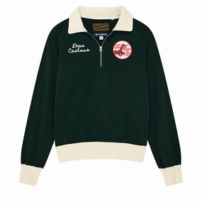 Deus Ex Machina Specter Zip Sweatshirt - Racing Green Collectibles Feminine Care