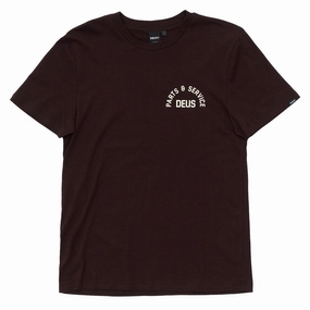 Deus Ex Machina Troop T-Shirt - Chocolate Plum Bedding Lace Trim