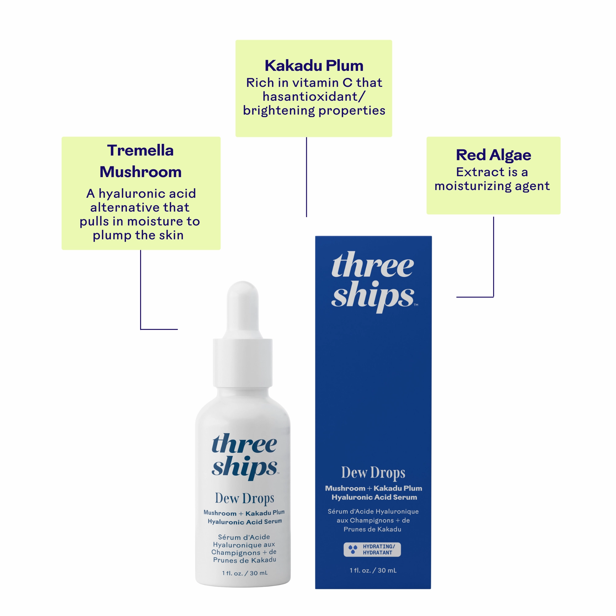 Dew Drops Mushroom   Kakadu Plum Hyaluronic Acid Serum