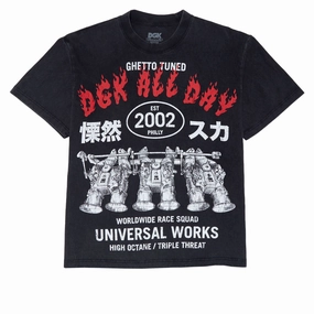 DGK Hakosuka T-Shirt - Vintage Black Trading Cards Memorabilia