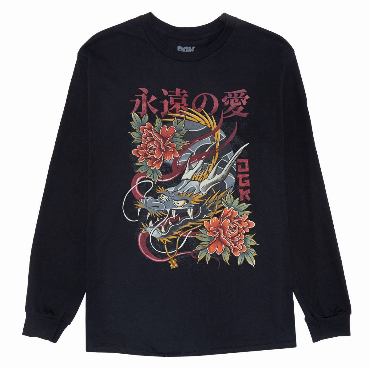 DGK Infinity Long Sleeve T-Shirt - Black Tools Fashion Accessories
