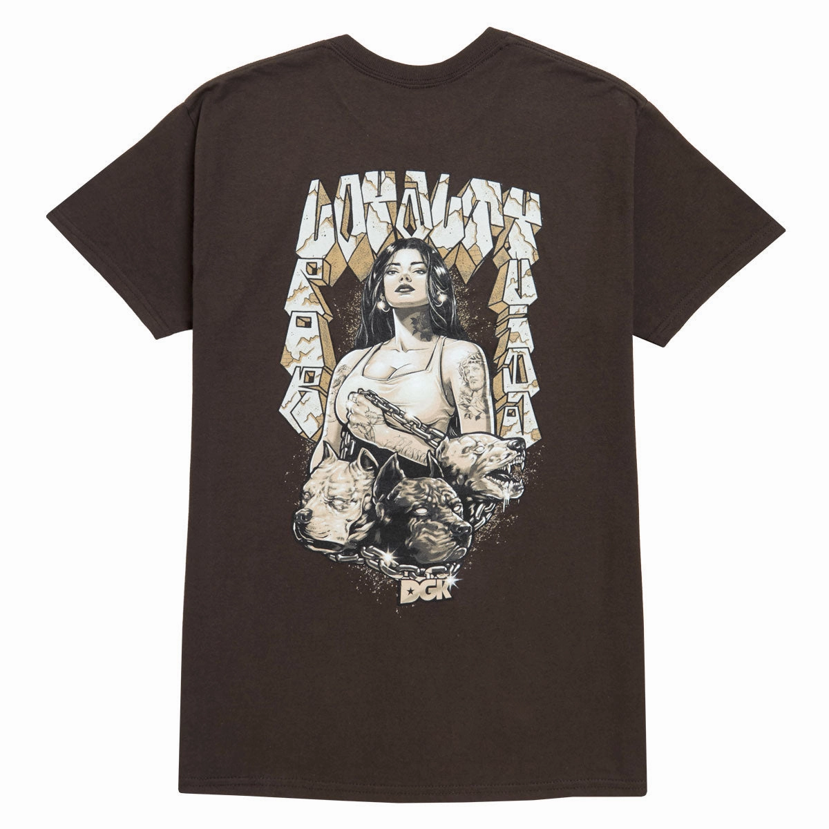 DGK Loyalty T-Shirt - Dark Chocolate Cleaning Services Decorations