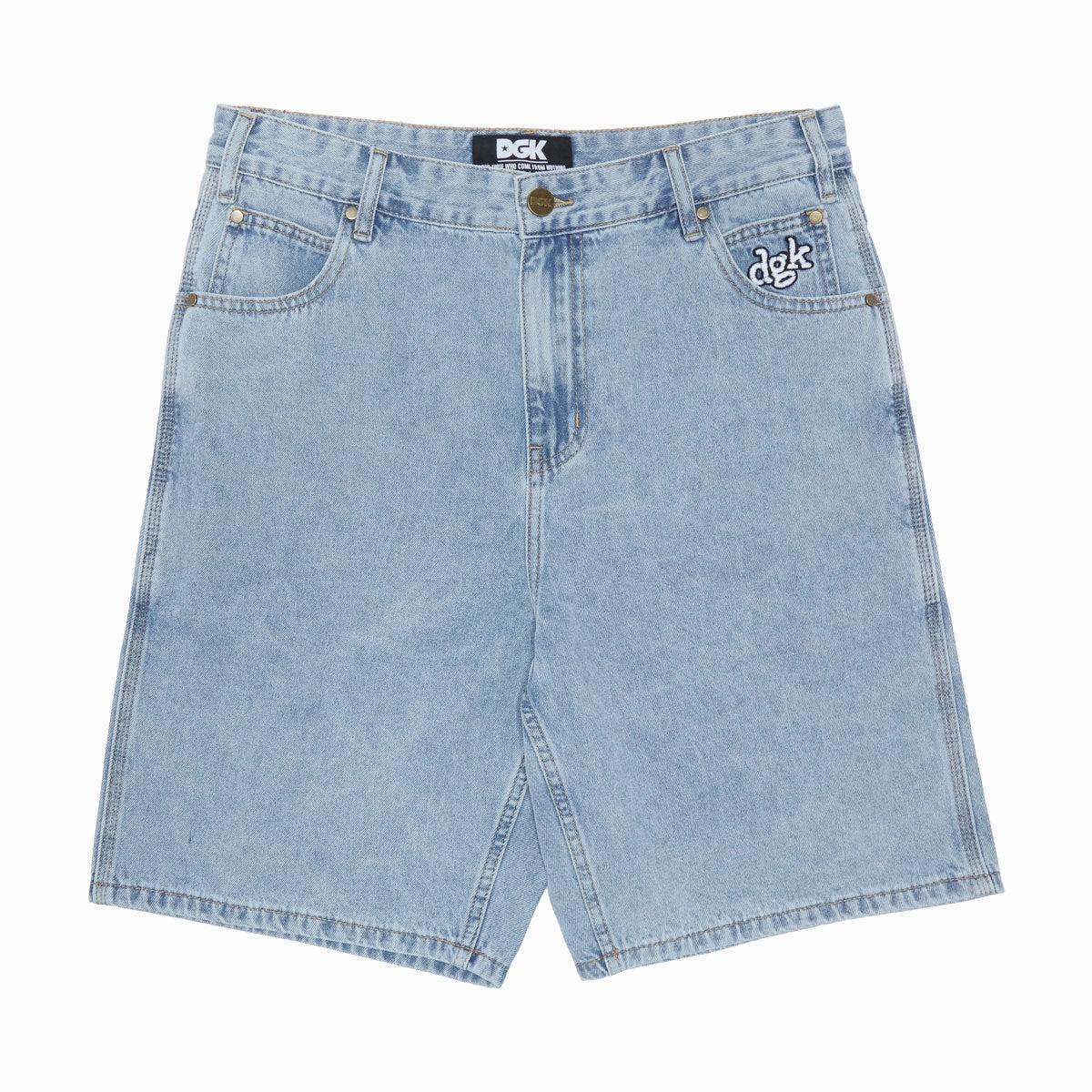 DGK Nozzle Denim Shorts - Washed Indigo Uniforms Casual Wear