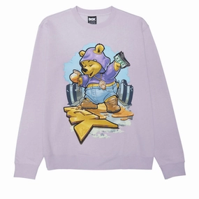 DGK Sugar Bear Sweatshirt - Lavendar Tape Footwear & Apparel