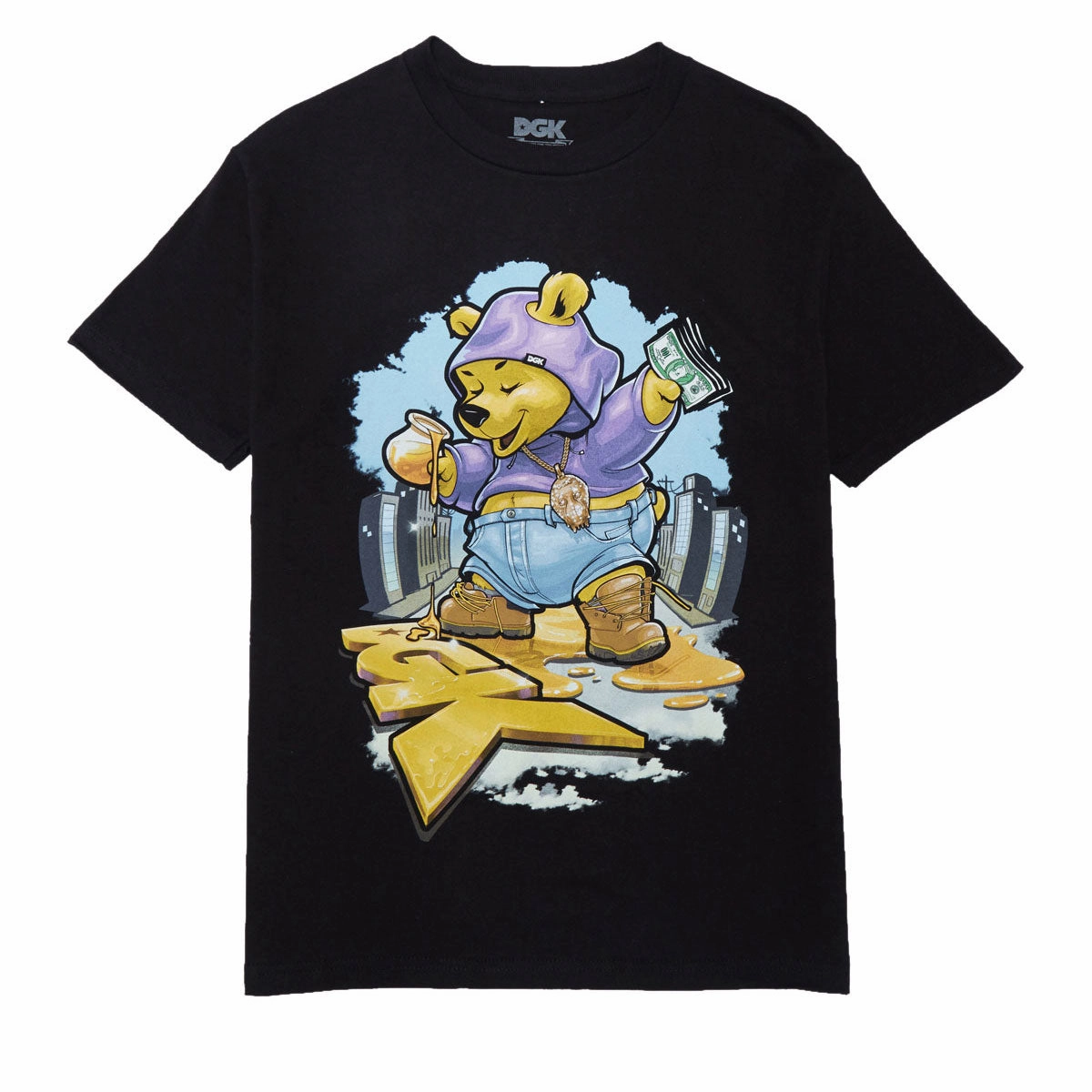 DGK Sugar Bear T-Shirt - Black Streetwear Computers