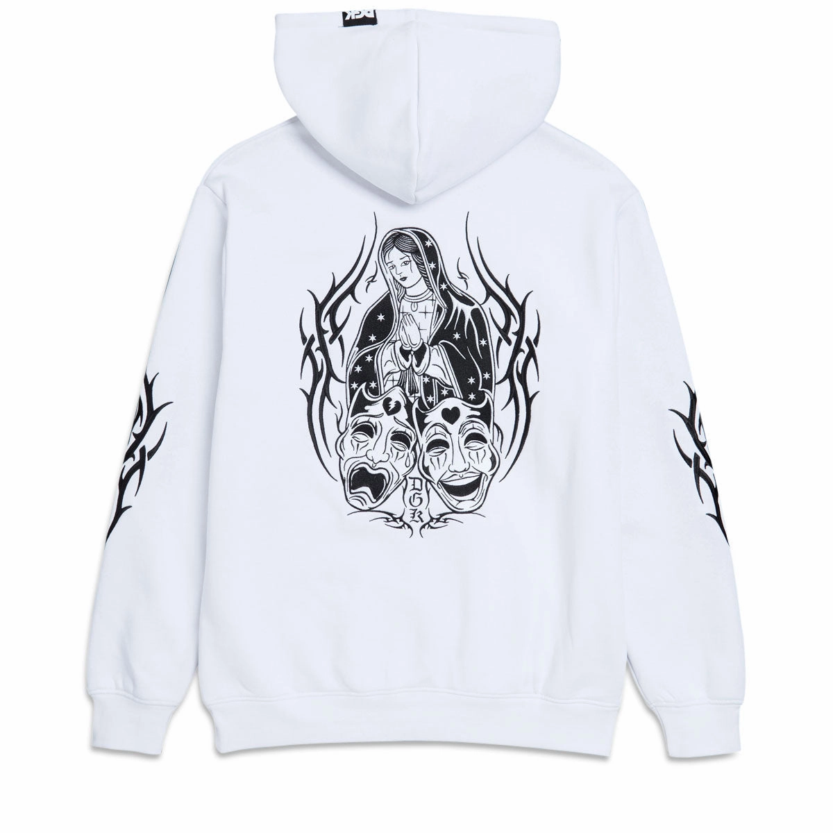 DGK Varrio Hoodie - White Cameras Spandex Stretch
