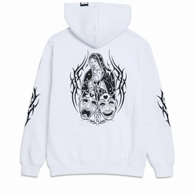 DGK Varrio Hoodie - White Cameras Spandex Stretch