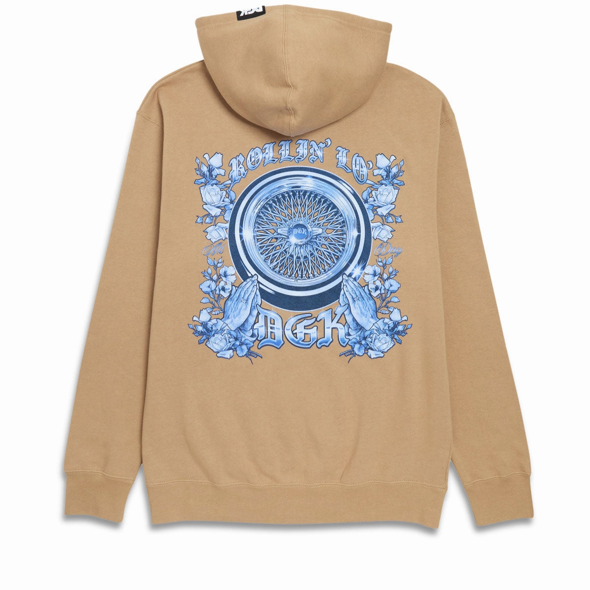 DGK Wired Hoodie - Sandstone Newspapers Batteries