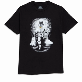 DGK x Baku T-Shirt - Black Children's Shoes Maps