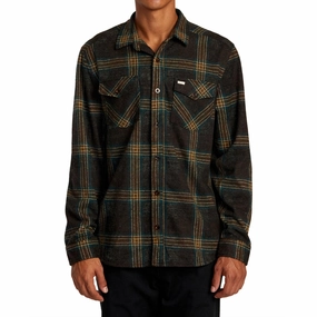 Dish Soap RVCA Vacancy Long Sleeve Shirt - Chocolate Men's Grooming