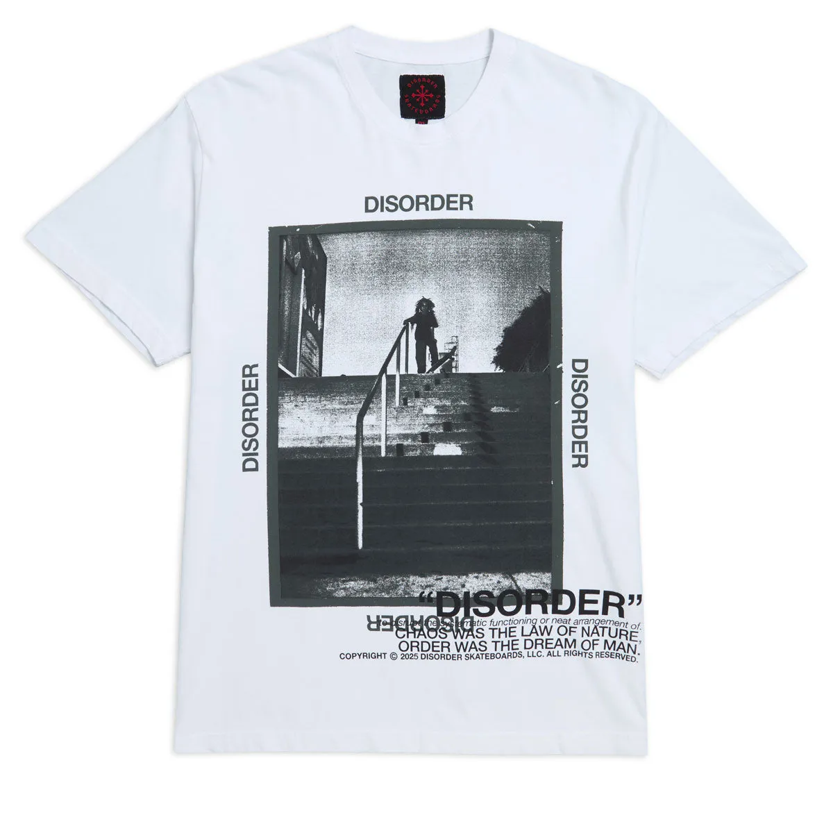 Disorder Jah T-Shirt - White Memorabilia Trailer Parts