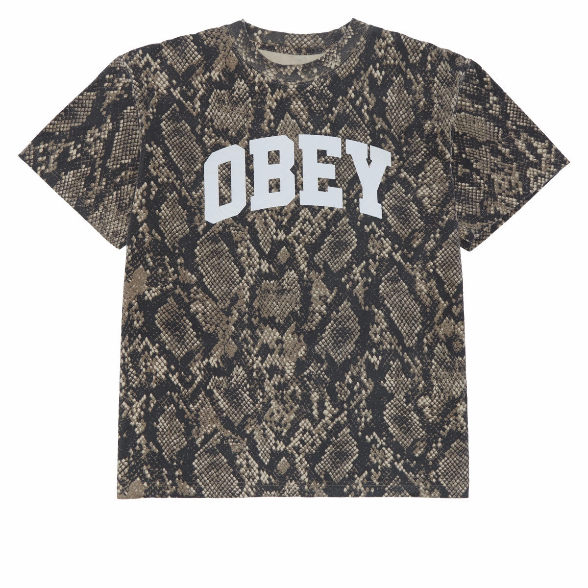 Diving Boards Obey Collegiate T-Shirt - Vintage Rattlesnake Sustainable Fashion