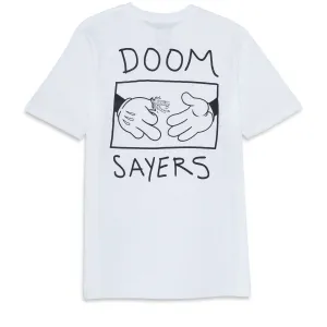Doom Sayers Cartoon Bird T-Shirt - White Hospitality Supplies Lunch Boxes