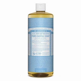 Dr. Bronner Baby Mild Unscented Pure Castile Soap