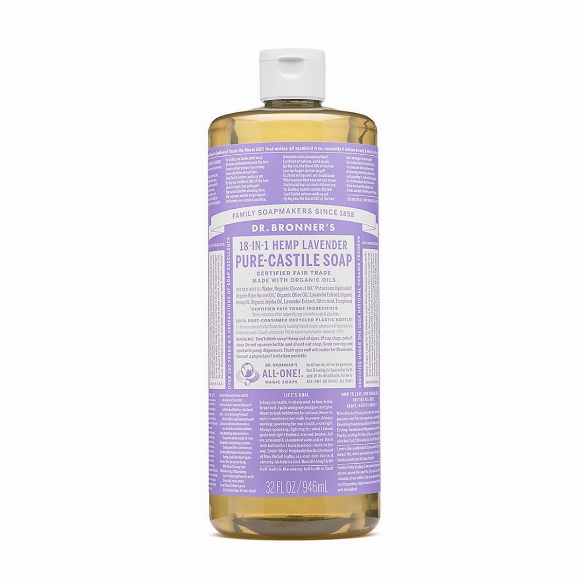 Dr. Bronner Lavender Pure Castile Soap