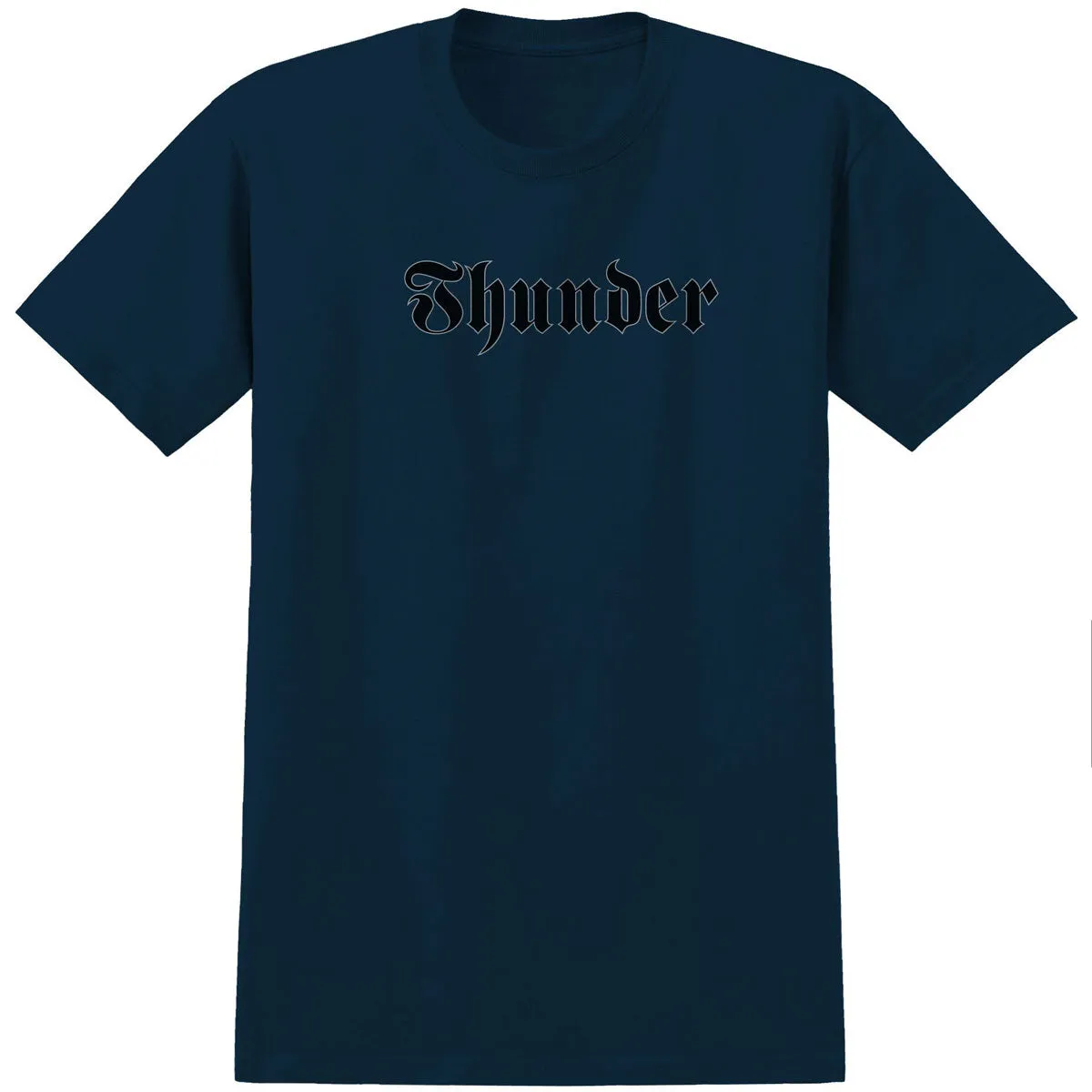 Dresses Thunder Script T-Shirt - True Navy/Black/Grey School Supplies