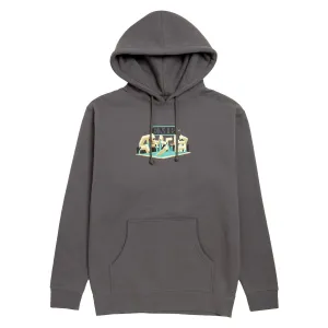 Dropshipping Real Emb Hoodie - Charcoal/Multi Color Print Packaging Materials