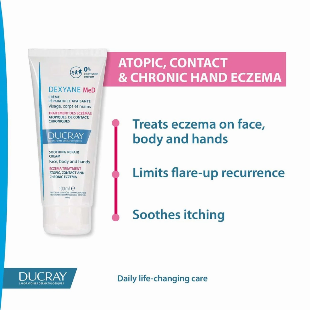 Ducray Dexyane Med Soothing Repair Cream For Eczema And Atopic Dermatitis 100ml